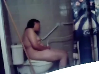Desi Wife In Toilet